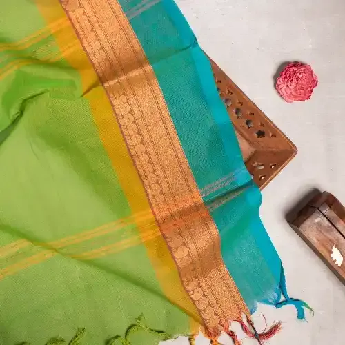 Women's Chettinad Cotton Plain Handloom Sarees